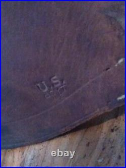 WWII Original Boyt US Army Leather Garand Rifle Vehicle Scabbard Rustic Genuine