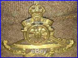 WWII Original British Army Artillery Officers Peaked Cap