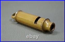 WWII Original German Army Wehrmacht Officer Metal Signal Whistle Combat Green