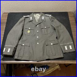 WWII Original German Rural Police Tunic Army Officer Jacket Coat Fatigue 40s 50s