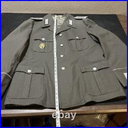 WWII Original German Rural Police Tunic Army Officer Jacket Coat Fatigue 40s 50s