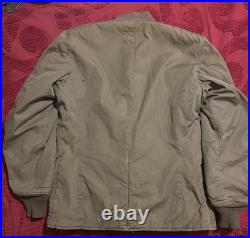 WWII Original M43 Pile Liner 36R Jacket US ARMY M1943 Field WW2 Coat 44 chest
