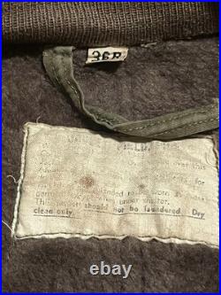 WWII Original M43 Pile Liner 36R Jacket US ARMY M1943 Field WW2 Coat 44 chest