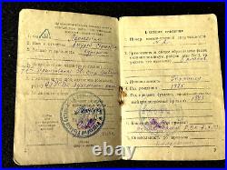 WWII Original Red Army Soviet ID Guards Ukrainian Oder Front 1945