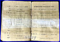 WWII Original Red Army Soviet ID Jewish Officer Rare 1938 Photo Identity Papers