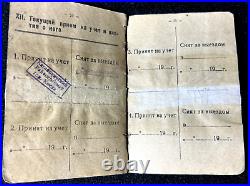 WWII Original Red Army Soviet ID Jewish Officer Rare 1938 Photo Identity Papers