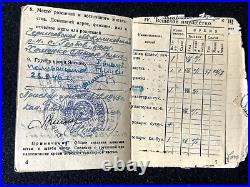 WWII Original Red Army Soviet ID Ukrainian KHOMENKO Battle Warsaw Berlin 1945