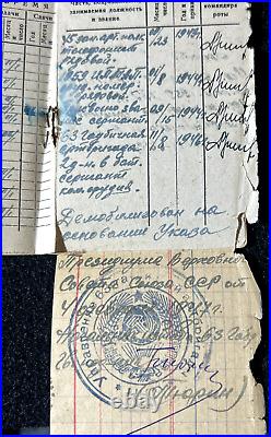 WWII Original Red Army Soviet ID Ukrainian KHOMENKO Battle Warsaw Berlin 1945