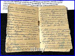 WWII Original Red Army Soviet Identity Paper HERO Recovered Over 50 Men Red Star