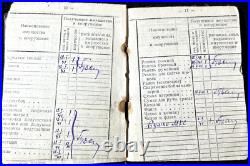 WWII Original Red Army Soviet Identity Papers Ukrainian Cadet ID Paybook Record WWII Original Red Army Soviet Identity Papers Ukrainian Cadet ID Paybook Record