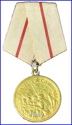 WWII Original Red Army Soviet Medal for Stalingrad Battle