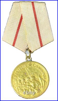 WWII Original Red Army Soviet Medal for Stalingrad Battle