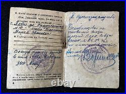 WWII Original Red Army Soviet Soldier ID Infantry Recon Rare