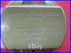 WWII Original US Army Wrist Paratrooper Compass Superior Magneto Corp NY. 1944