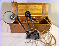 WWII R120 Lamp Electric Adjustable Mk I Cased Army Field Map Light