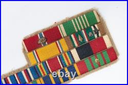 WWII Ribbon Bar Decorated Army Officer Dutch & Luxembourg Awards Arrowhead D-Day
