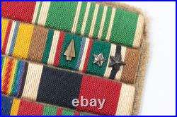WWII Ribbon Bar Decorated Army Officer Dutch & Luxembourg Awards Arrowhead D-Day