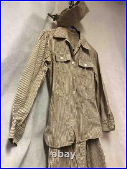 WWII SEERSUCKER UNIFORM Army Nurse Corps Shirt Pants Hat ANC Original RARE HTF