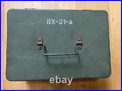 WWII SPARE PARTS BOX BX-31-A WITH TUBES U. S. Army