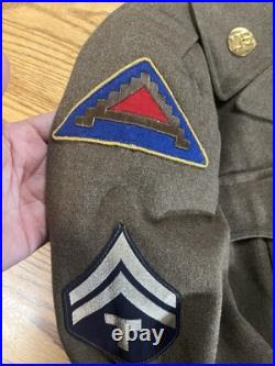 WWII Seventh Army Ike Jacket ETO Bullion Patch