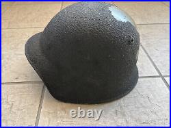 WWII Swiss Army M1918 Helmet + extra chinstrap