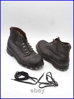 WWII Swiss Army Mountain Hobnail Boots Gebirgsjäger Large Size US 10 / EU 43