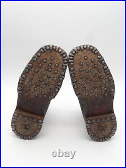 WWII Swiss Army Mountain Hobnail Boots Gebirgsjäger Large Size US 10 / EU 43