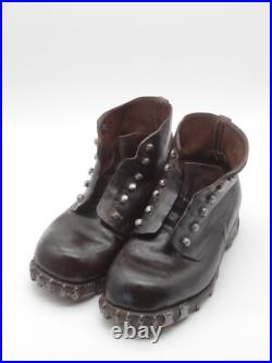 WWII Swiss Army Mountain Hobnail Boots Gebirgsjäger Large Size US 9,5 / EU 42,5