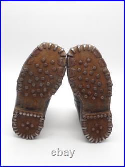 WWII Swiss Army Mountain Hobnail Boots Gebirgsjäger Large Size US 9,5 / EU 42,5