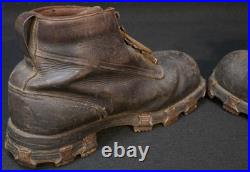 WWII Switzerland Swiss Army Alpine Mountain Leather Boots Gebirgsjäger, Scarce