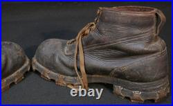 WWII Switzerland Swiss Army Alpine Mountain Leather Boots Gebirgsjäger, Scarce