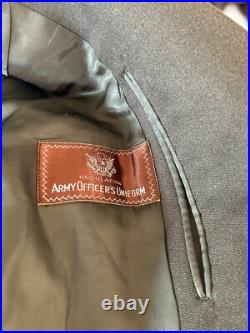 WWII U. S ARMY OFFICER WINTER SERVICE DRESS COAT with 12TH AIRFORCE BULLION PATCH