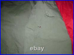 WWII U. S. Army HBT Jacket 40R 1944 Powers MFG Co. OD7 Herringbone Twill Field