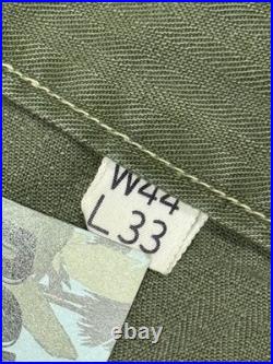 WWII U. S. Army HBT Trousers 13 Star Buttons 44x33