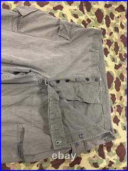 WWII U. S. Army HBT Trousers 13 Star Buttons 44x33