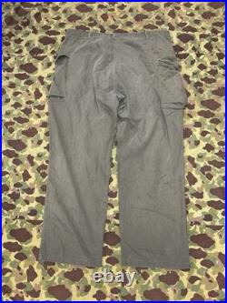 WWII U. S. Army HBT Trousers 13 Star Buttons 44x33