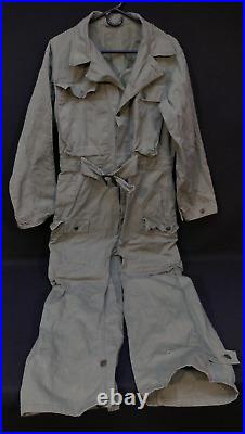 WWII U. S. Army Herringbone Twill HBT Mechanic Tanker Coveralls 13 Star Buttons