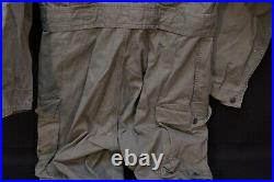 WWII U. S. Army Herringbone Twill HBT Mechanic Tanker Coveralls 13 Star Buttons