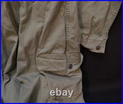 WWII U. S. Army Herringbone Twill HBT Mechanic Tanker Coveralls 13 Star Buttons