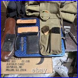 WWII U. S. Army, Large Grouping of Original WWII Soldier's Grooming Kit Supplies WWII U. S. Army, Large Grouping of Original WWII Soldier's Grooming Kit Supplies