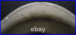 WWII U. S. Army M1 Combat Helmet Fixed Loop Bale Front Seam, Westinghouse Liner