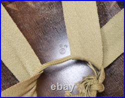 WWII U. S. Army M1 Combat Helmet Fixed Loop Bale Front Seam, Westinghouse Liner