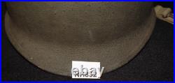 WWII U. S. Army M1 Combat Helmet Fixed Loop Bale Front Seam, Westinghouse Liner