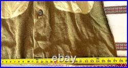 WWII U. S. Army M1939 Wool Overcoat with Liner Corporal Rank OD Wool Vintage