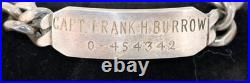 WWII U. S. Army Officer Group Named Silver ID Bracelet, Monogrammed Box & Isignia