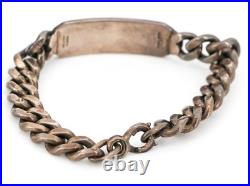 WWII U. S. Army Officer Group Named Silver ID Bracelet, Monogrammed Box & Isignia
