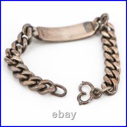 WWII U. S. Army Officer Group Named Silver ID Bracelet, Monogrammed Box & Isignia