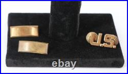 WWII U. S. Army Officer Group Named Silver ID Bracelet, Monogrammed Box & Isignia