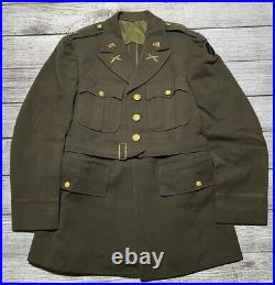 WWII U. S. Army Officer's Service Coat Size 39 R Dated 1942