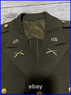 WWII U. S. Army Officer's Service Coat Size 39 R Dated 1942